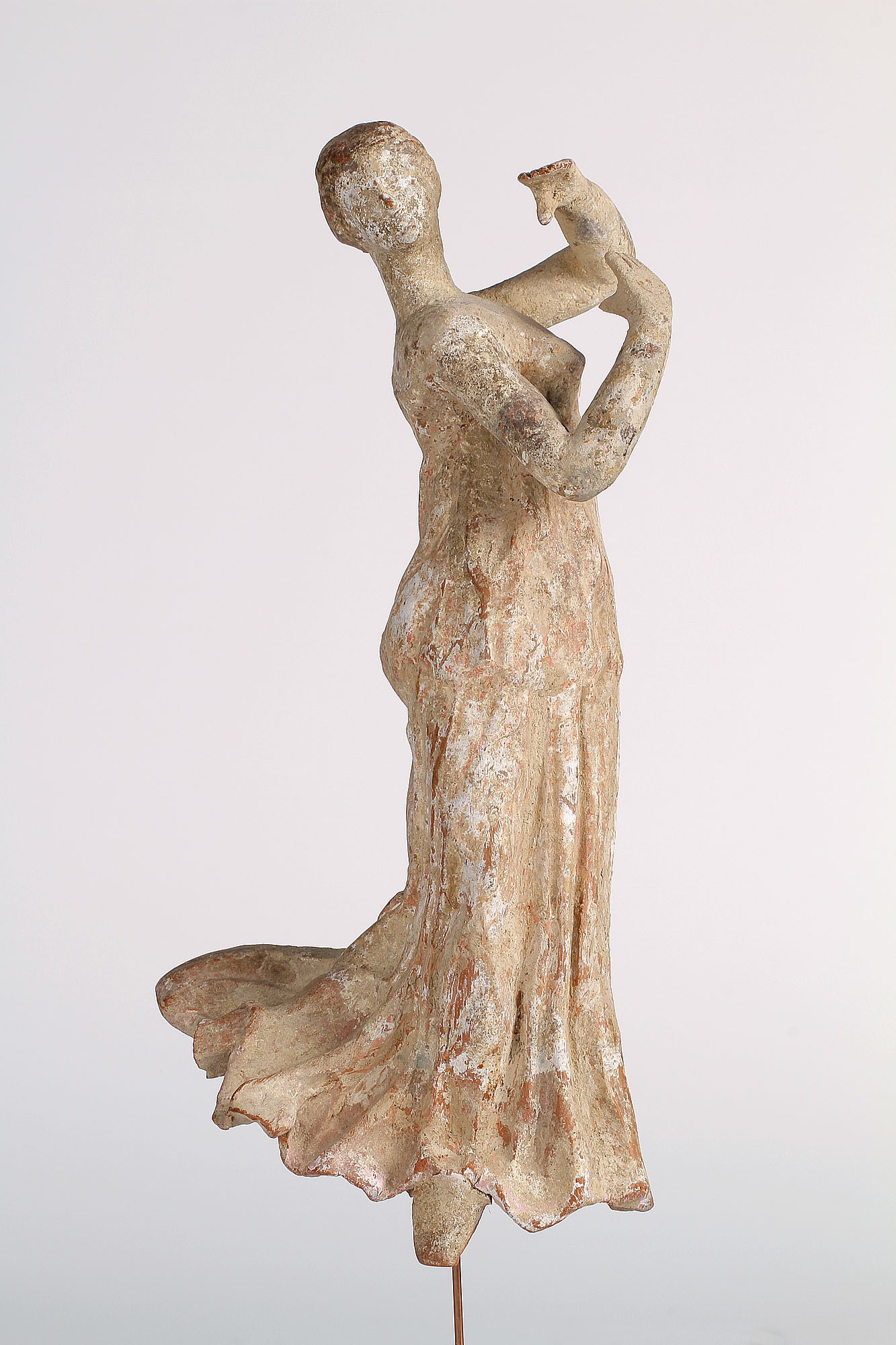 Statuette of a “tanagrean” representing a dancer
